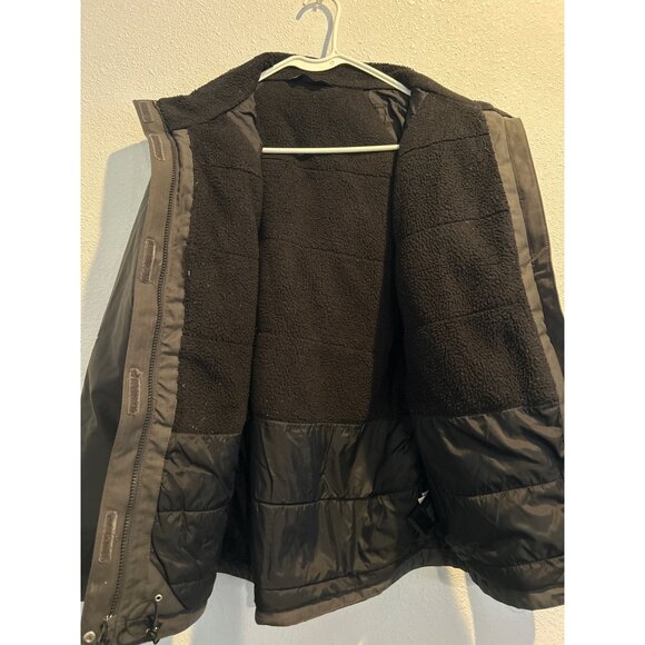 The North Face INLUX (Women's MEDIUM) Gray Insulated Jacket Coat - Picture 3 of 6